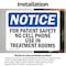 Signmission For Patient Safety No Cell Phone Use In, 10 in W x Rectangle, Vinyl Decal OS-2PACK-NS-D-710-L-12862 - alternate 3